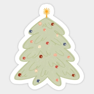 Christmas Tree with Ornaments Sticker